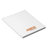 Bloc-note Calligraphie Elegant Plain Ajouter son propre nom (Incliné)