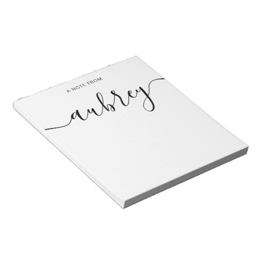 Bloc-note Calligraphie manuscrite simple (Incliné)