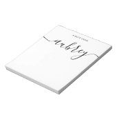 Bloc-note Calligraphie manuscrite simple (Tourné)