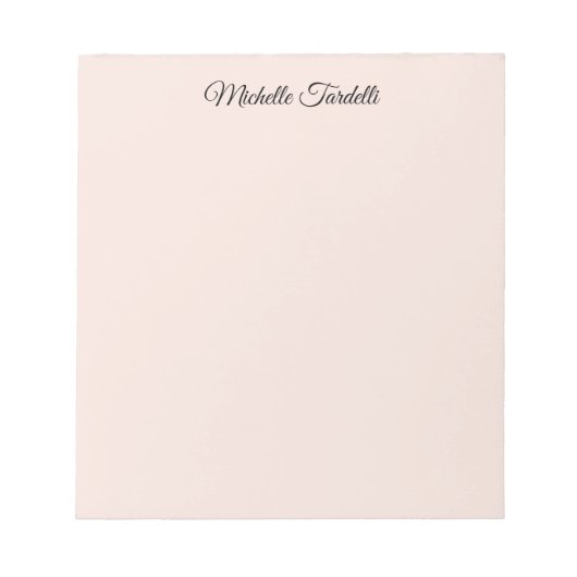 Bloc-note Calligraphie minimaliste de script moderne (Devant)