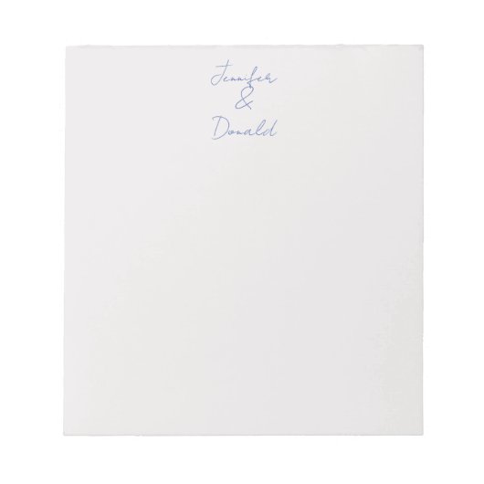 Bloc-note Calligraphie tendance noms personnels classiques s (Devant)