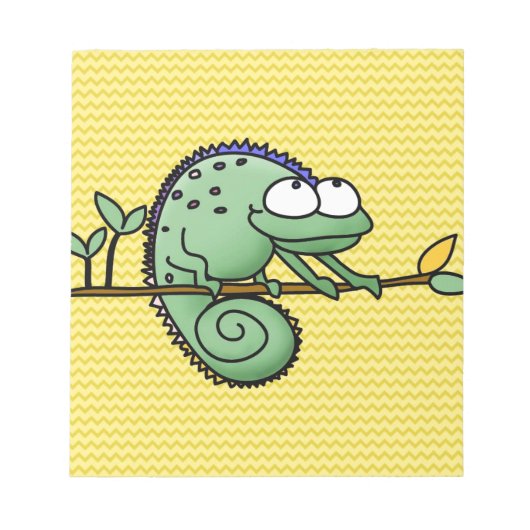Bloc-note Caméléon Dessin Animé Lézard Mignon (Devant)