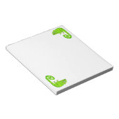 Bloc-note Caméléon mignon vert (Incliné)