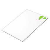 Bloc-note Caméléon mignon vert (Incliné)