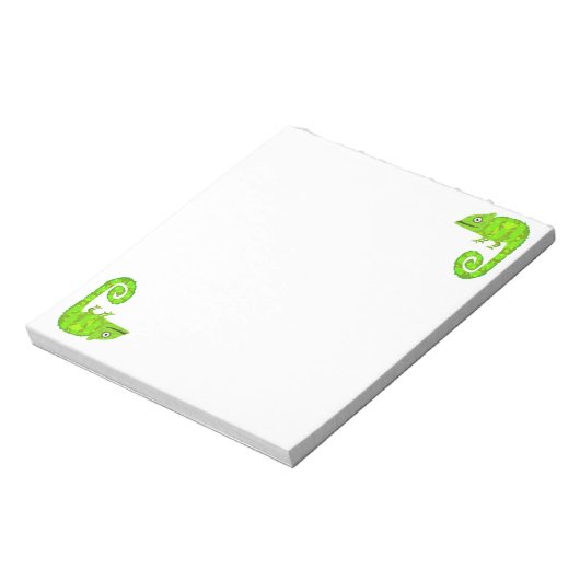 Bloc-note Caméléon vert mignon (Tourné)
