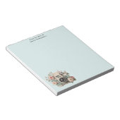 Bloc-note Camera with Flowers Retro Pastel (Incliné)