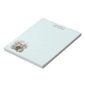 Bloc-note Camera with Flowers Retro Pastel (Tourné)