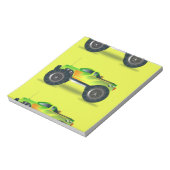 Bloc-note Camion Monster sur le vert citron (Tourné)
