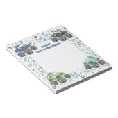 Bloc-note Camion Monstre Vert Bleu Personnalisé Mitzvah (Incliné)