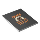 Bloc-note Camion ou Traiter Halloween Conception de semi-rem (Incliné)