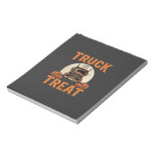 Bloc-note Camion ou Traiter Halloween Conception de semi-rem (Tourné)
