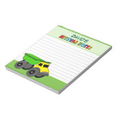 Bloc-note Camion vert personnalisé Mitzvah (Tourné)