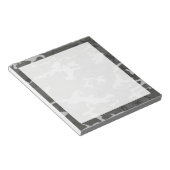 Bloc-note Camo Camouflage Abstrait Gris Moderne (Incliné)