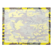 Bloc-note Camo jaune et marron, Camouflage, Militaire, Armée (Devant)