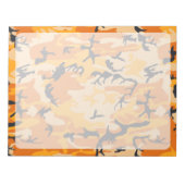 Bloc-note Camo orange, Camouflage, Militaire, Armée (Devant)