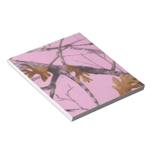 Bloc-note Camo rose (Incliné)