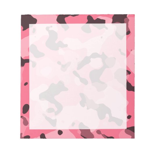 Bloc-note Camo rose Brink ; Camouflage (Devant)