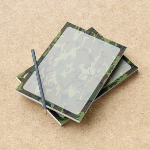 Bloc-note Camo Vert, Camouflage, Militaire, Armée