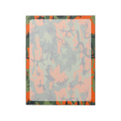 Bloc-note Camo Vert et Orange, Camouflage, Militaire, Armée (Tourné)