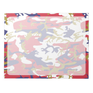 Bloc-note Camouflage, Bleu Blanc Rouge Or, Militaire, Armée