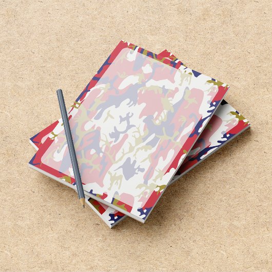 Bloc-note Camouflage, Bleu Blanc Rouge Or, Militaire, Armée