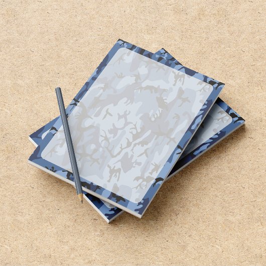 Bloc-note Camouflage bleu marine, Militaire, Armée