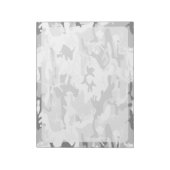 Bloc-note Camouflage gris neige d'hiver, Militaire, Armée (Tourné)