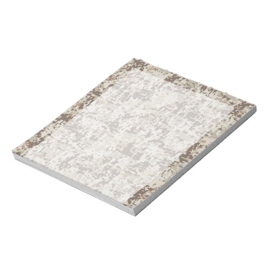Bloc-note Camouflage numérique de style désert (Tourné)