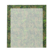 Bloc-note Camouflage numérique vert style forêt (Devant)