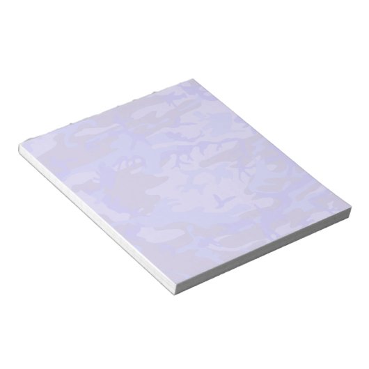 Bloc-note Camouflage Pastel Blue Motif Abstrait (Incliné)