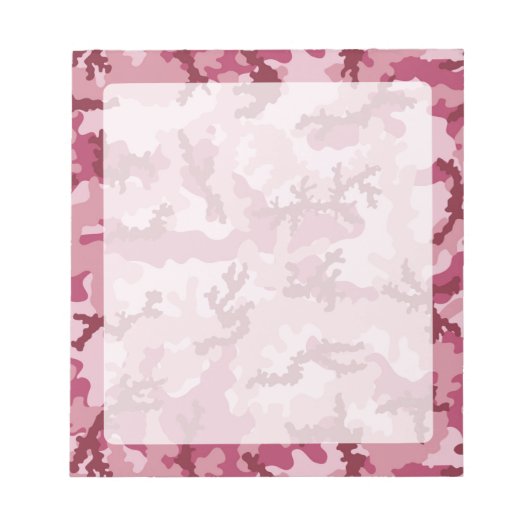 Bloc-note Camouflage rose (Devant)