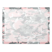 Bloc-note Camouflage rose et gris, Camouflage, Militaire, Ar (Devant)