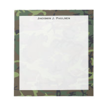 Camouflage vert, marron et noir Monogramme