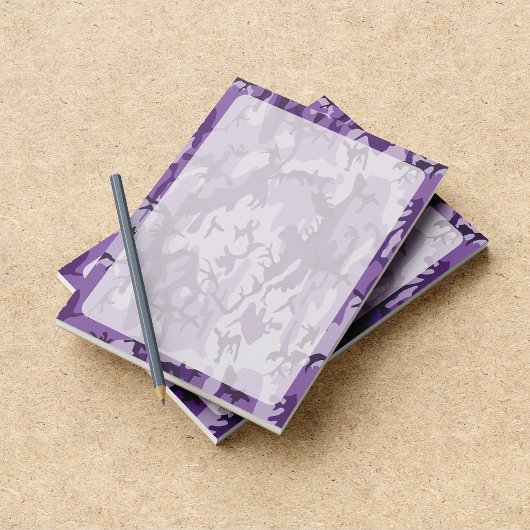 Bloc-note Camouflage Violet, Camouflage, Militaire, Armée