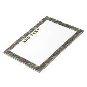 Bloc-note Camouflage Woodland Arrière - plan militaire (Incliné)