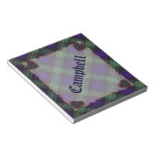 Bloc-note Campbell de Argyll Scottish clan tartan - Plaid (Incliné)