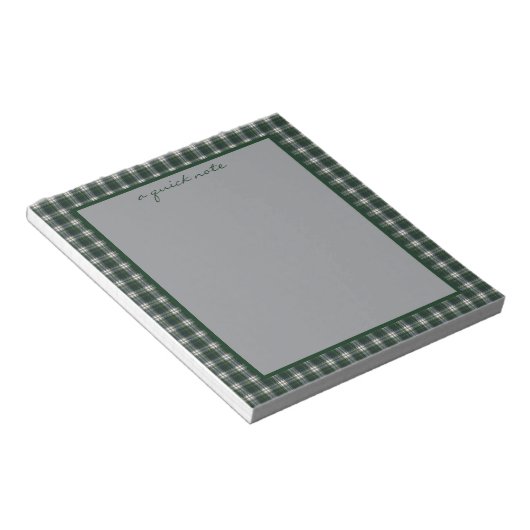 Bloc-note Campbell Dress Modern Original Scottish Tartan  (Incliné)