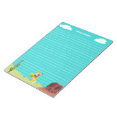 Bloc-note Campy Western Cowgirl on Horse Personnalisé (Incliné)