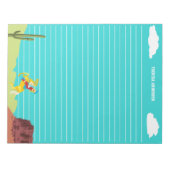 Bloc-note Campy Western Cowgirl on Horse Personnalisé (Devant)