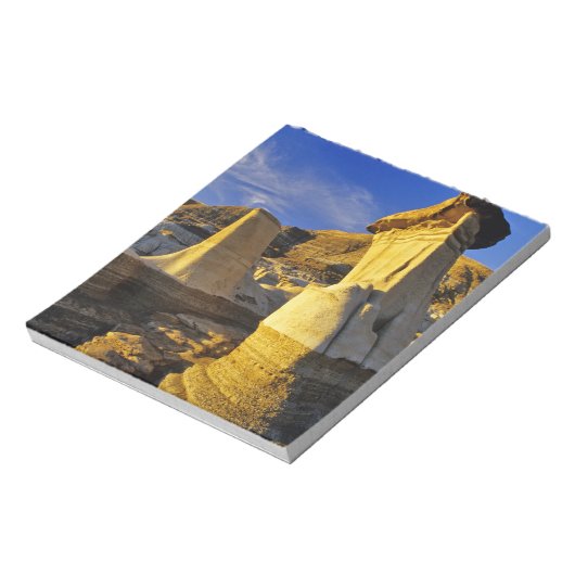 Bloc-note Canada, Alberta, Drumheller. Hoodoos. (Tourné)