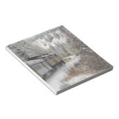 Bloc-note Canada, Alberta. Train à neige VIA Rail entre (Incliné)