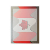 Bloc-note Canada Flag-Chrome par Shirley Taylor (Tourné)