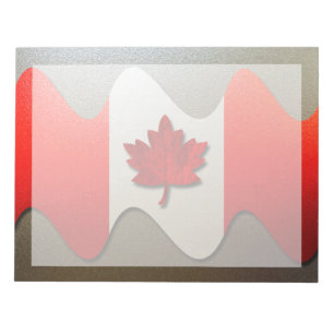 Bloc-note Canada Flag-Chrome par Shirley Taylor