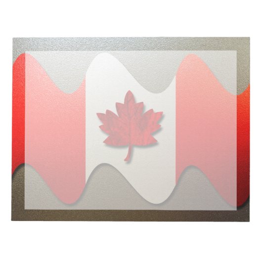 Bloc-note Canada Flag-Chrome par Shirley Taylor (Devant)