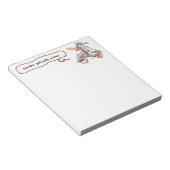 Bloc-note canard drôle allongé sur le sol dessin sur mesure (Incliné)