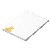 Bloc-note Canard en caoutchouc jaune (Tourné)
