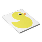 Bloc-note Canard en caoutchouc jaune (Incliné)