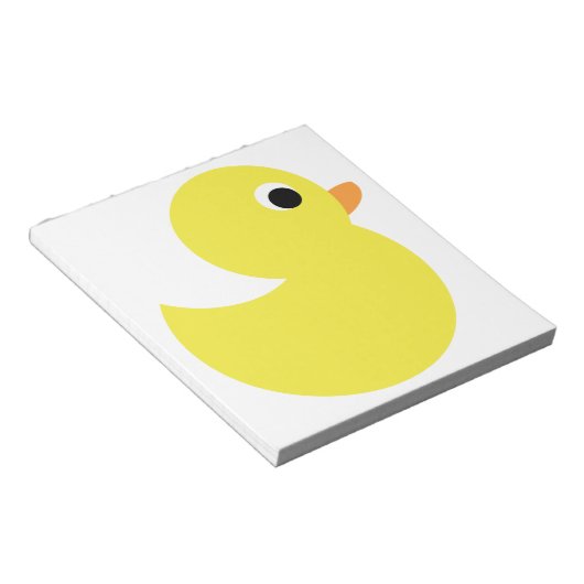 Bloc-note Canard en caoutchouc jaune (Incliné)