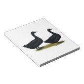 Bloc-note Canards : Cayugas noirs (Incliné)