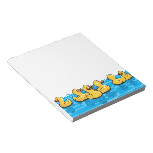 Bloc-note Canards en caoutchouc dans le bain (Incliné)